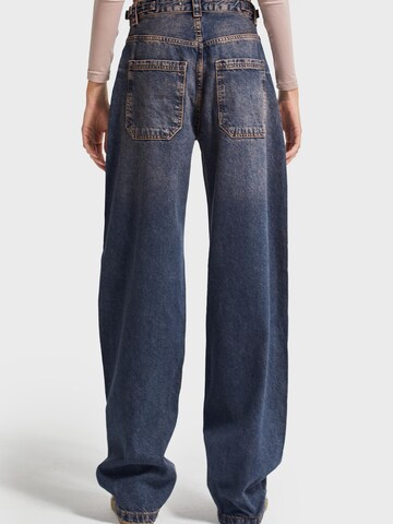 IT'S BASIC Loosefit Jeans 'Skater Mid Rise Jeans' in Blauw