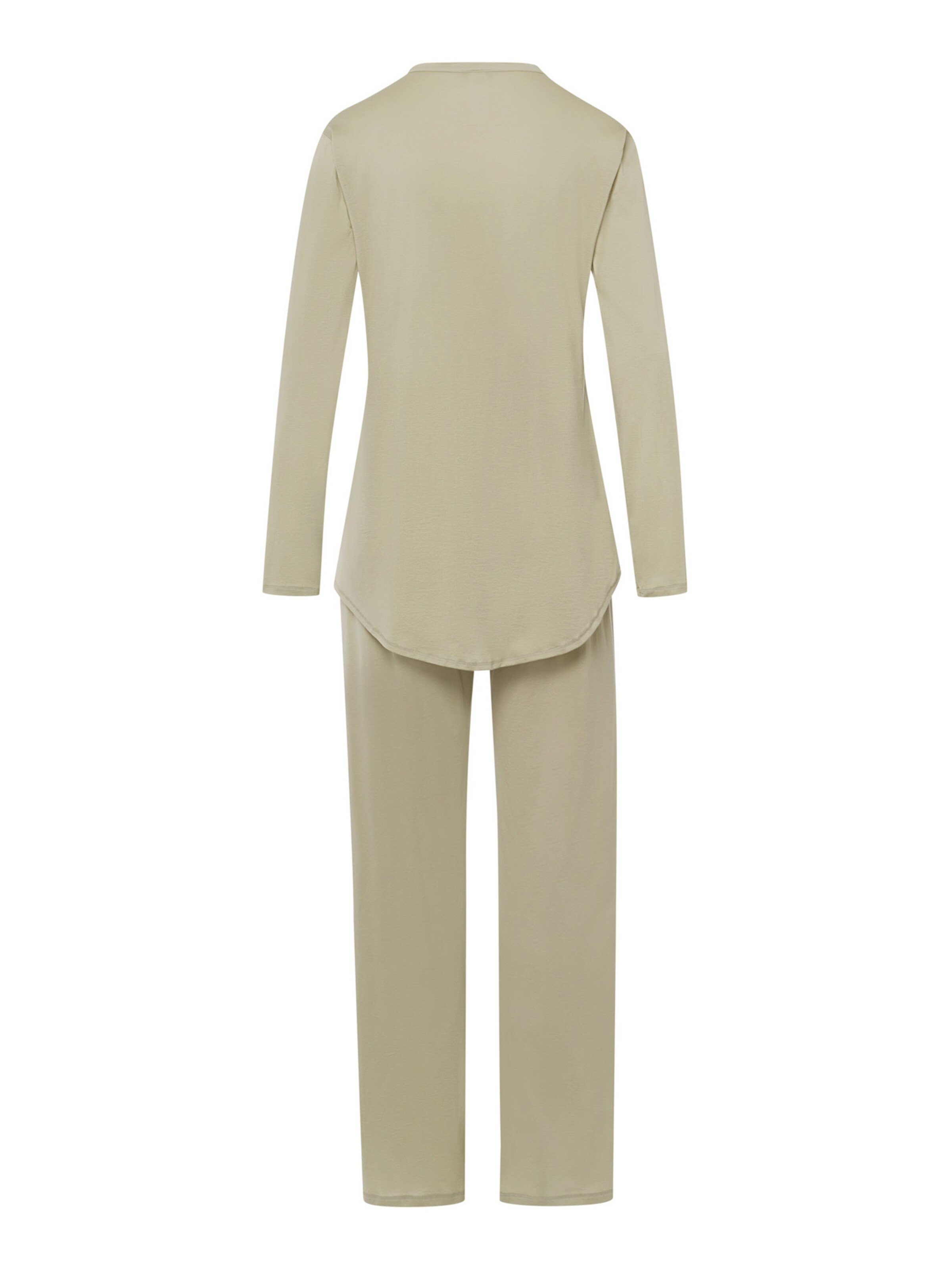 Hanro - Pijama ' Cotton Deluxe ' em bege