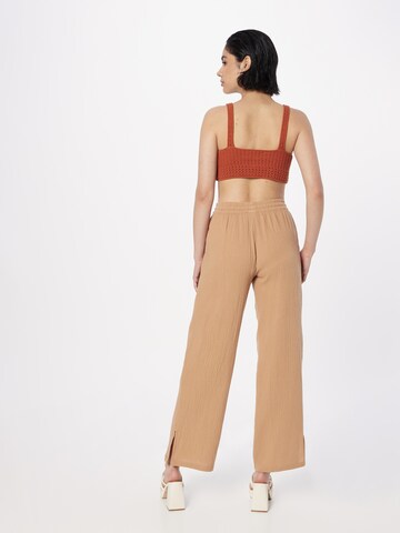 JDY Loose fit Trousers 'THEIS' in Brown