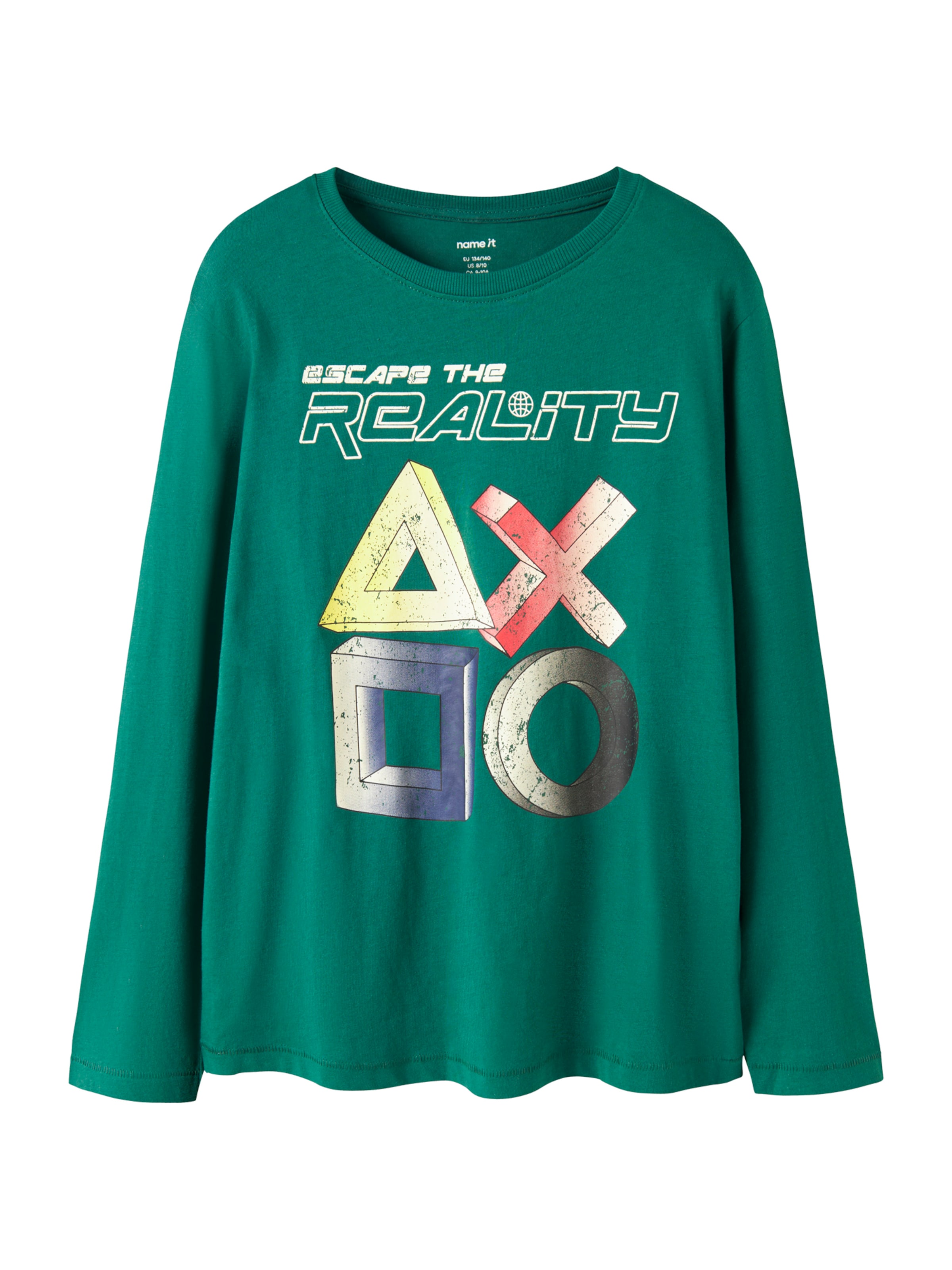 NAME IT Shirt 'NKMLOWEN' in 122-128 in Navy / Yellow / Emerald / Black, Item view