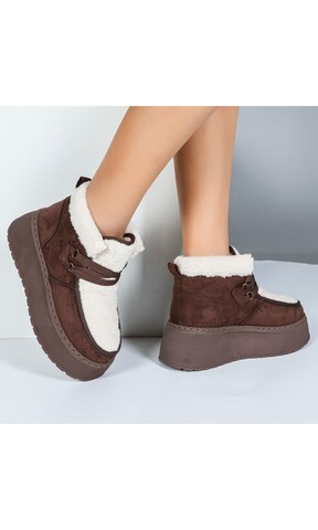 Ital-Design Ankle Boots in Brown: front