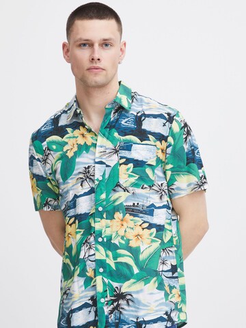 BLEND Regular fit Button Up Shirt in Green: front