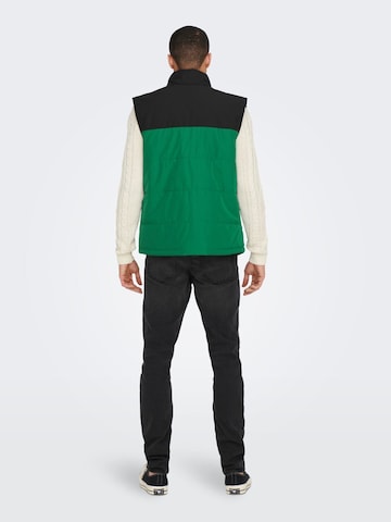 Only & Sons Vest in Green