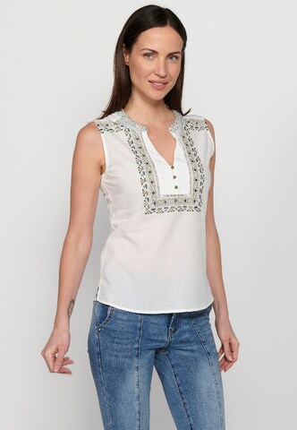 KOROSHI Blouse in White