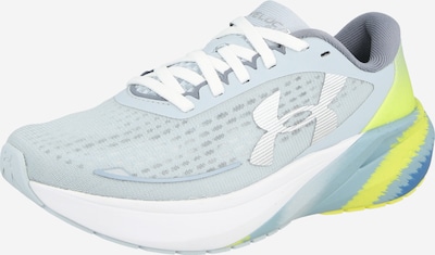 36 dydžio Bėgimo batai 'Velociti Pace' iš UNDER ARMOUR, spalva – pastelinė mėlyna / geltonosios citrinos spalva / balta, Prekių apžvalga