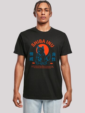 F4NT4STIC Shirt 'Japanischer Shiba Inu Hund' in Black: front