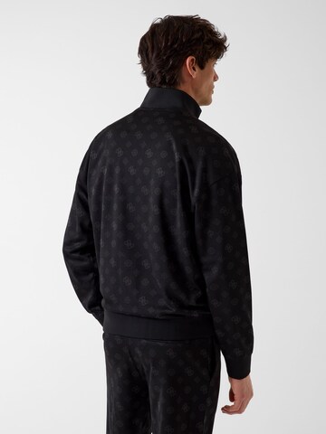 GUESS Zip-Up Hoodie in Black