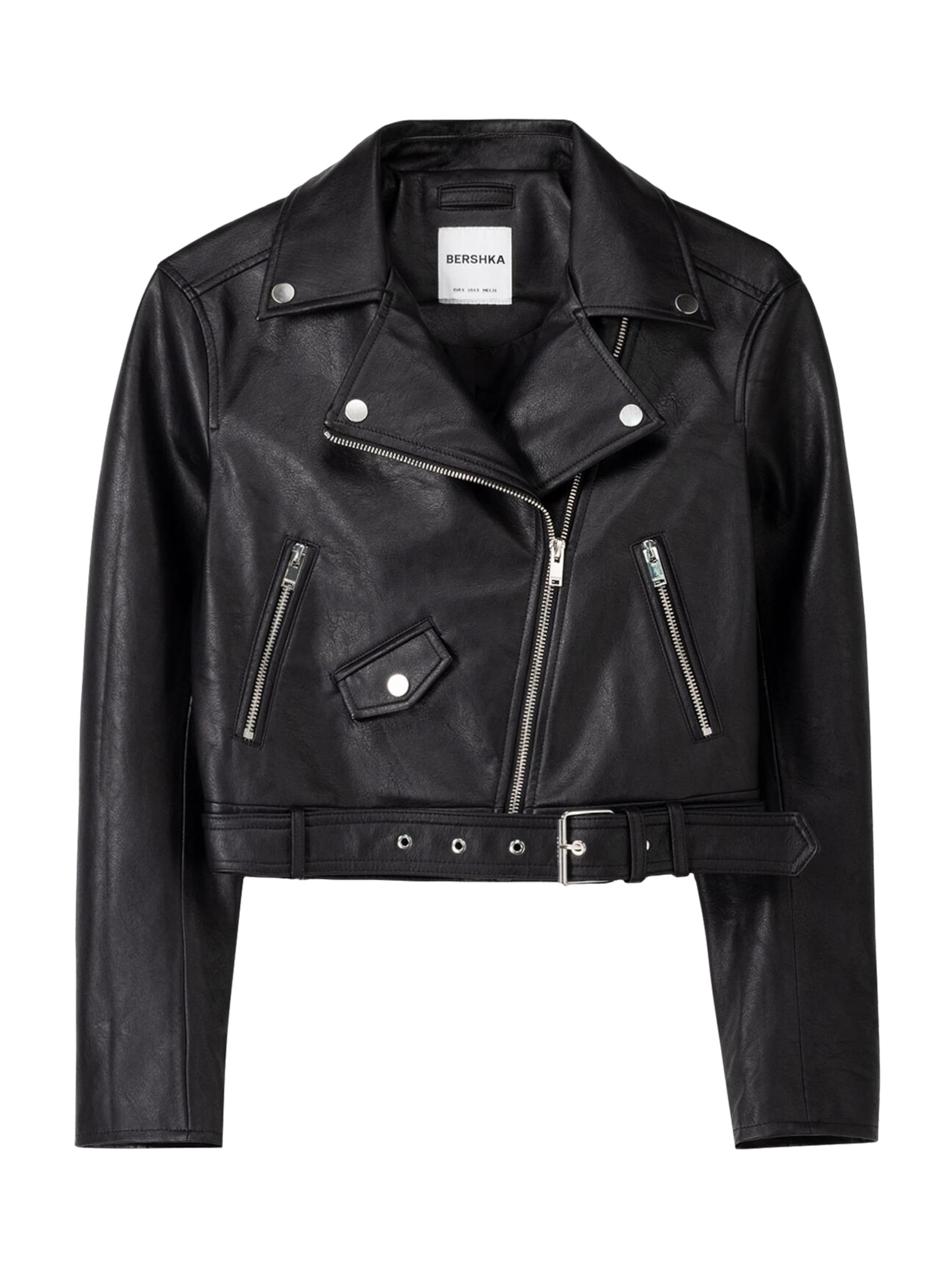 Bershka Prechodná bunda - Čierna: predná strana