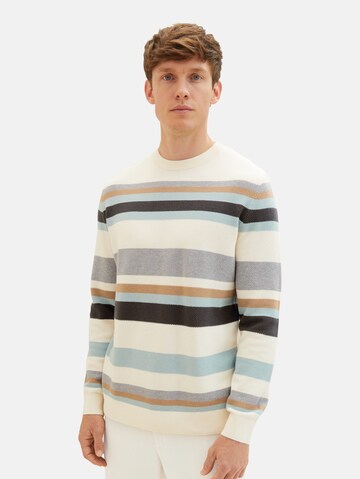 TOM TAILOR Pullover in Weiß: Vorderseite