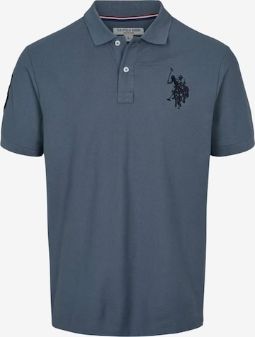 U.S. POLO ASSN. Tričko 'Alfredo' – modrá: přední strana