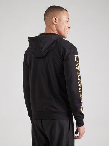 EA7 Emporio Armani Sweatjacke in Schwarz