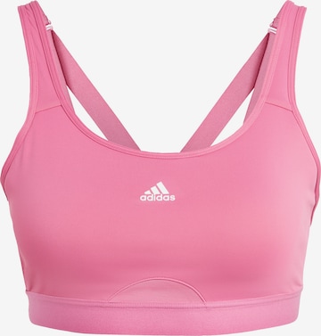 ADIDAS SPORTSWEAR Bralette Bra 'Tlrd Move High-Support' in Pink: front