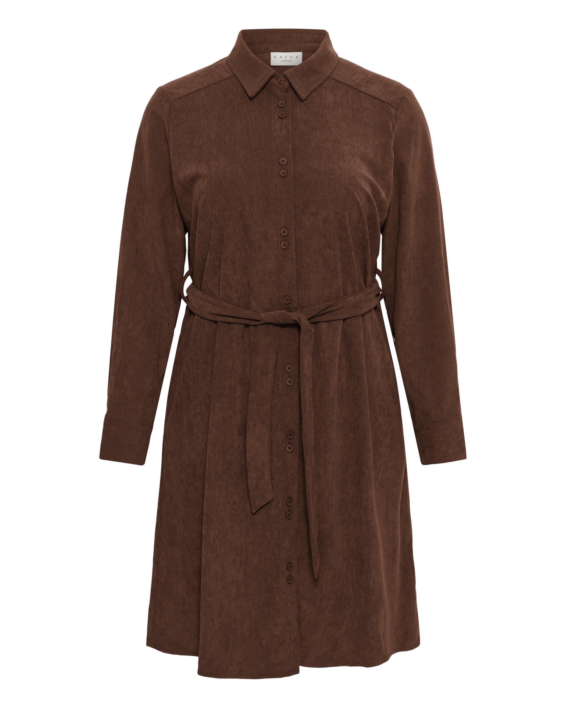 Robe 'KCFreja' KAFFE CURVE en marron : devant