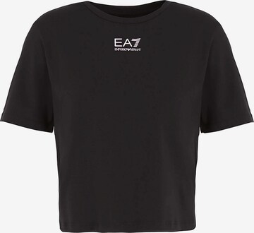 T-shirt fonctionnel EA7 Emporio Armani en noir : devant