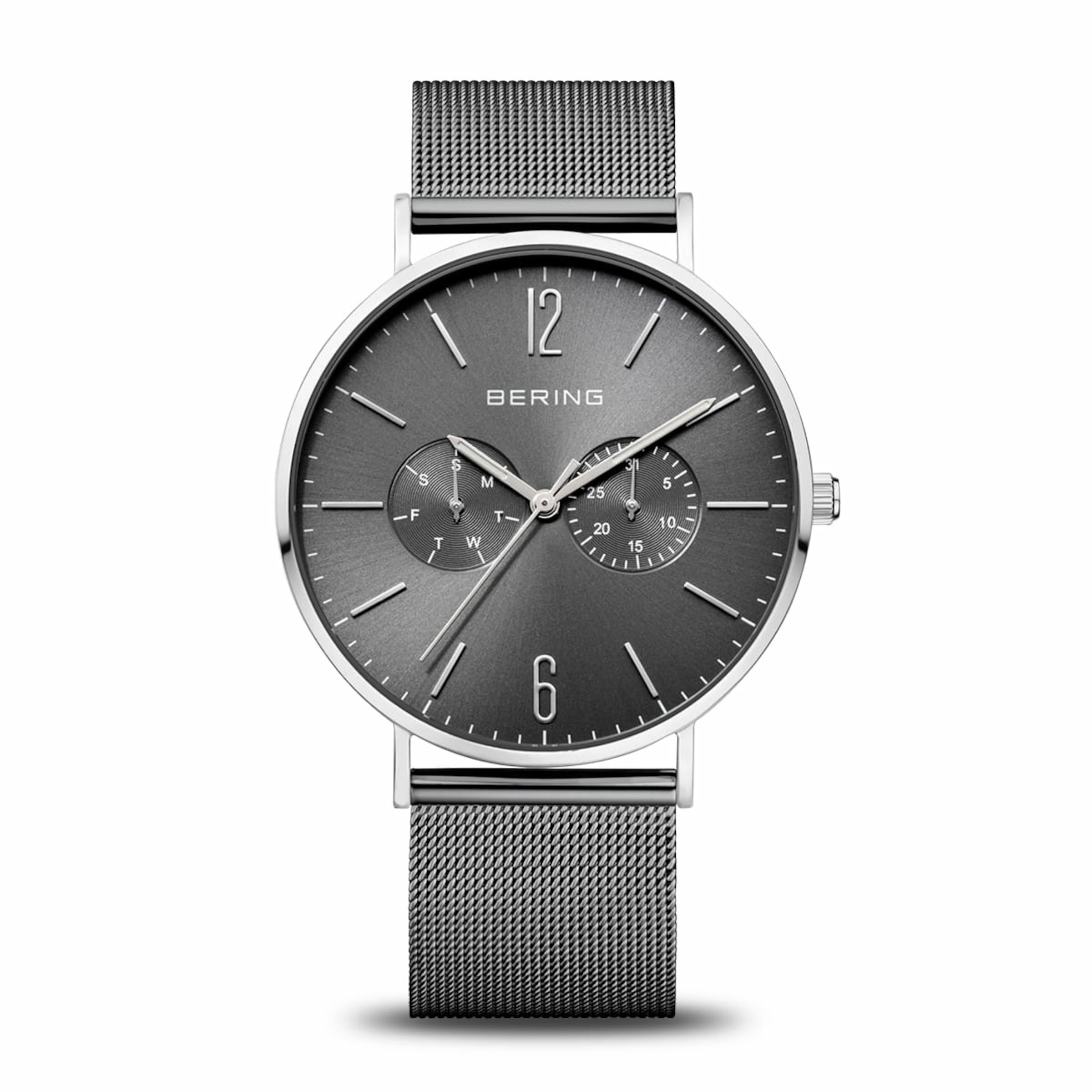 BERING Analog Watch in Grey: front
