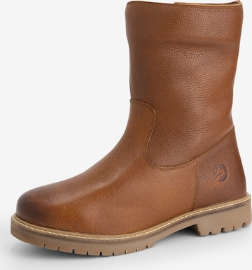 Travelin Boots 'Bykland' i brun: forside