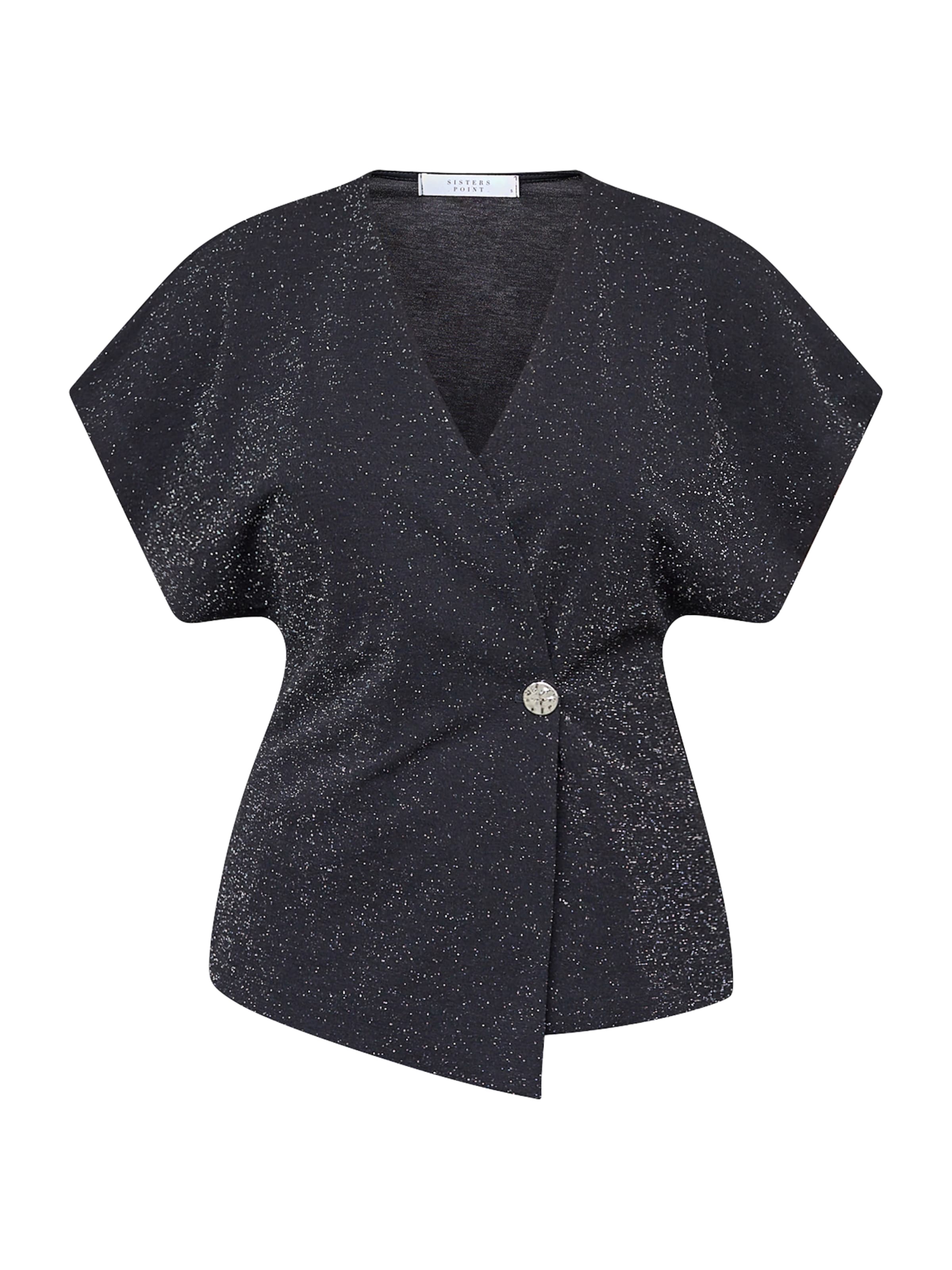 SISTERS POINT Blouse 'GEVELA-VE3' in Black: front