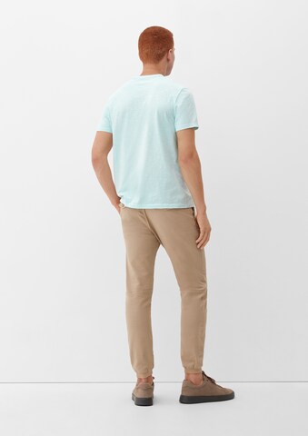 Tapered Pantaloni di QS in marrone