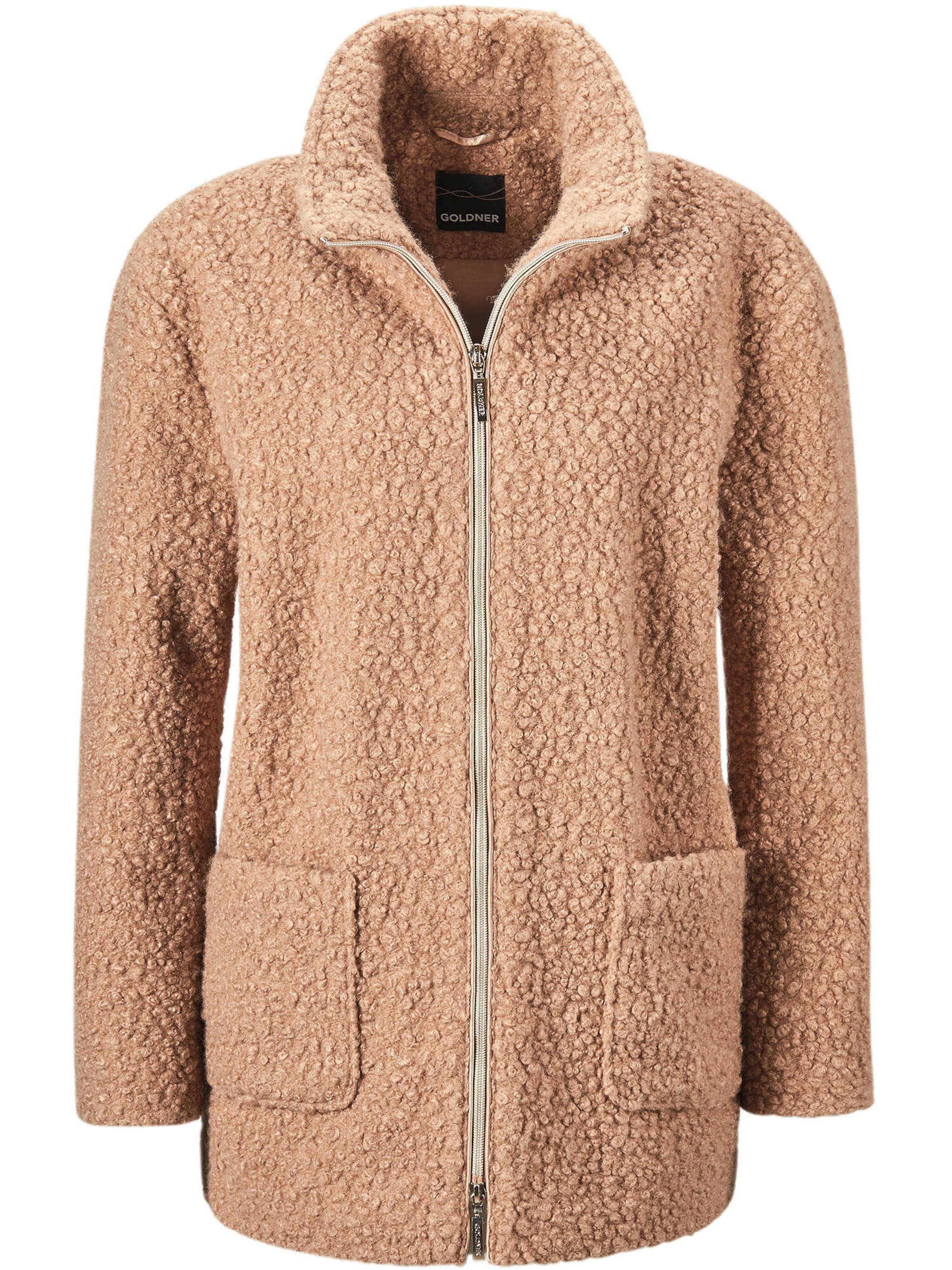 Goldner Übergangsjacke in Beige: Vorderseite