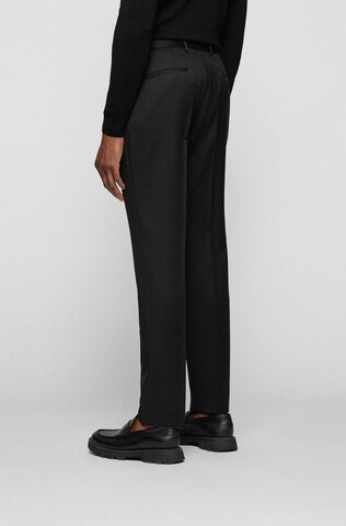 HUGO Slim fit Pleated Pants 'Genius' in Black