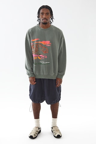BDG Urban Outfitters Sweatshirt in Groen: voorkant