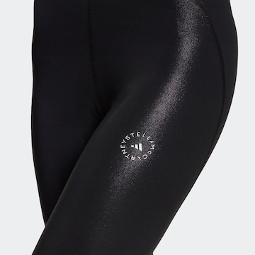 ADIDAS BY STELLA MCCARTNEY Skinny Workout Pants 'Shiny ' in Black