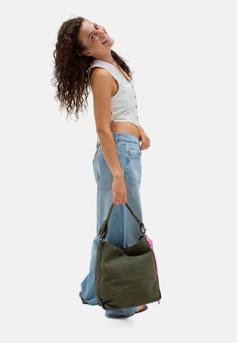Fritzi aus Preußen Shoulder bag 'Jacky Black' in Green: front