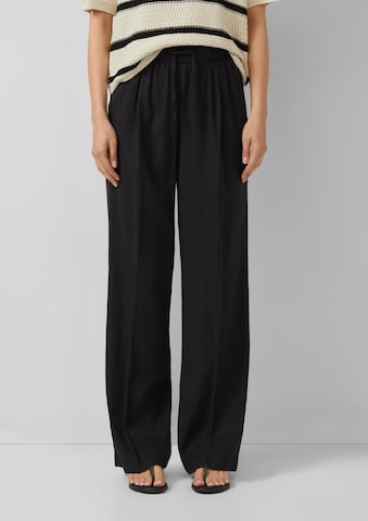 s.Oliver Loosefit Hose in Schwarz: Vorderseite