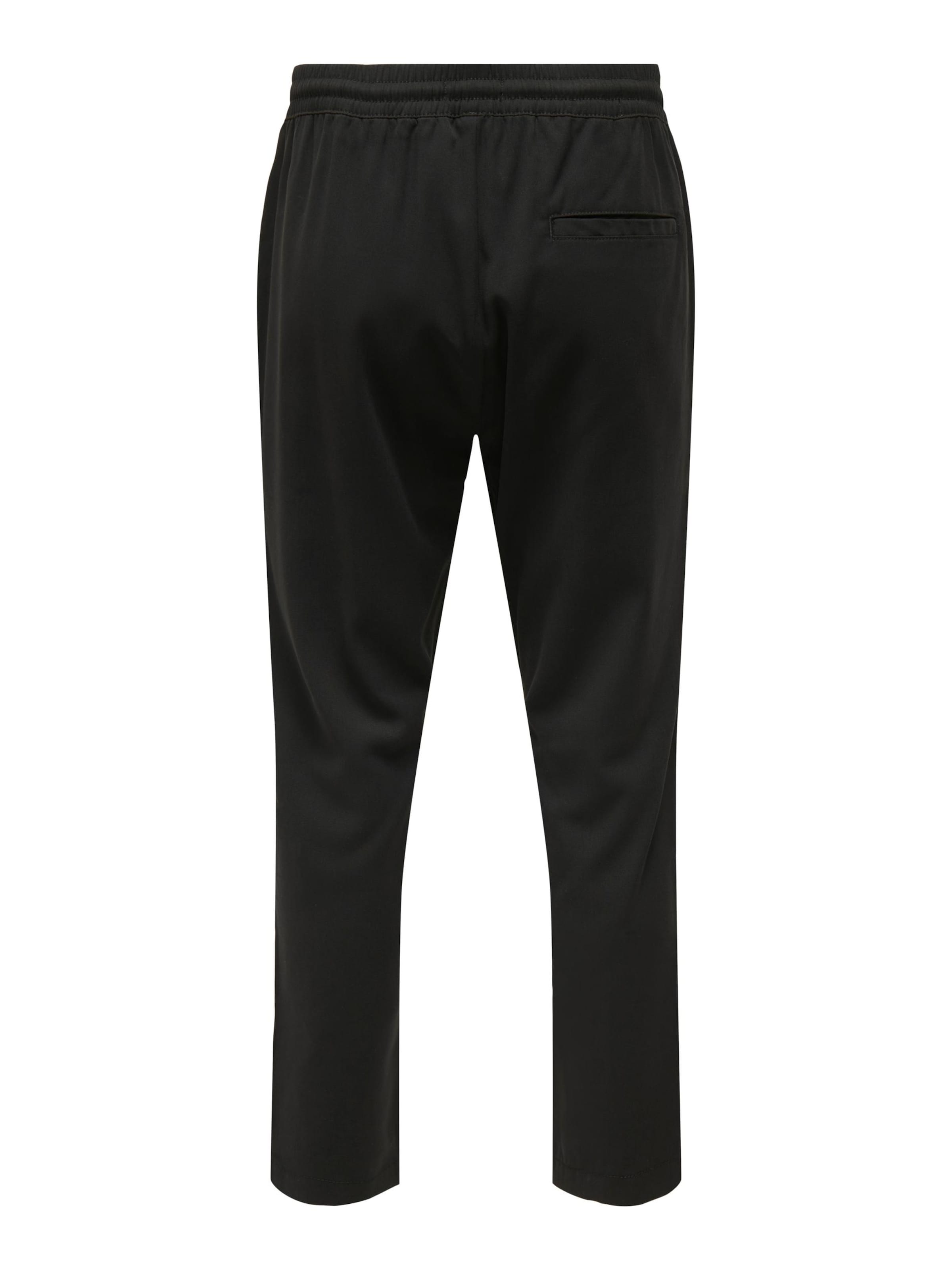 Only & Sons Regular Hose 'LINUS' in Schwarz