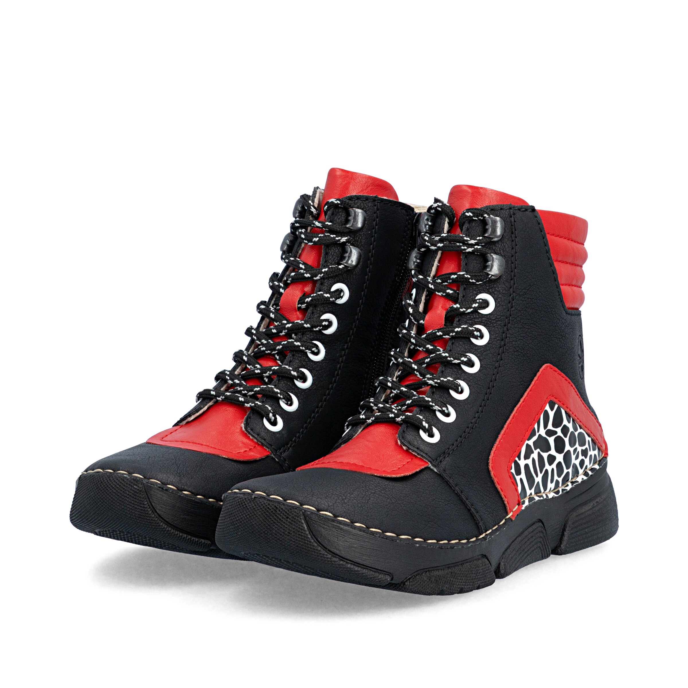 Bottines à lacets Rieker en noir
