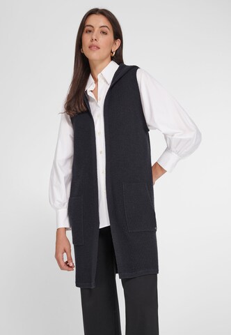 Emilia Lay Knit Cardigan in Black: front