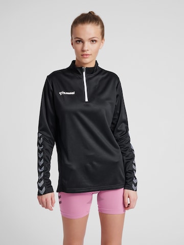 Hummel Training Jacket in Black: front