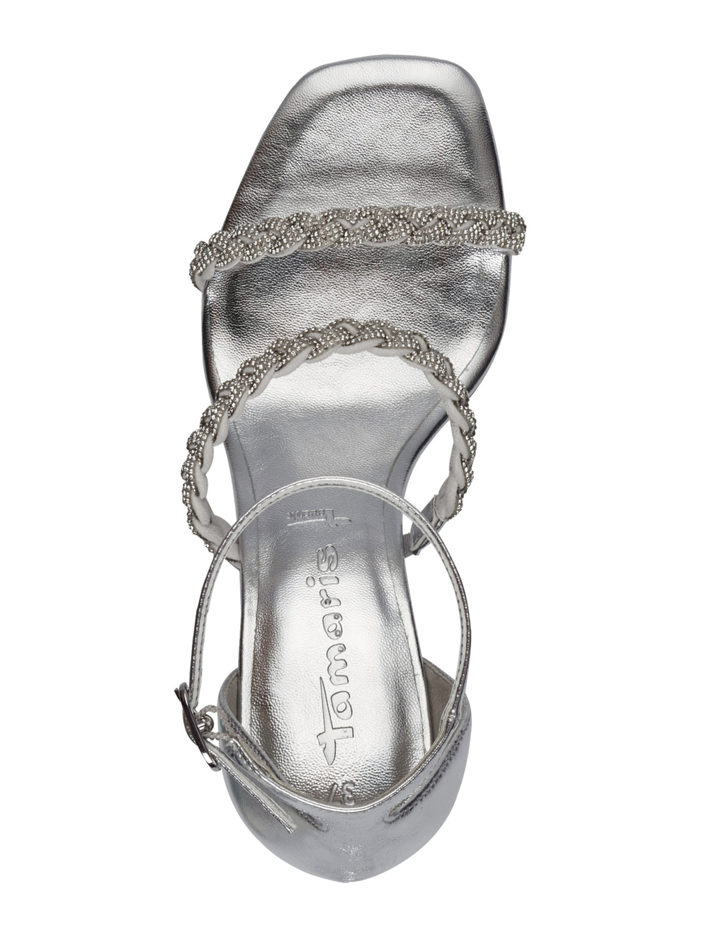 Sandales à lanières Tamaris en argent