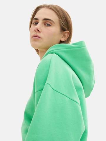 TOM TAILOR DENIM Sweatshirt in Green