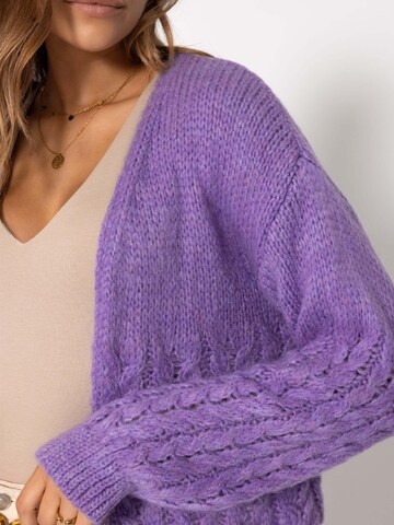 SASSYCLASSY Oversized Cardigan in Purple