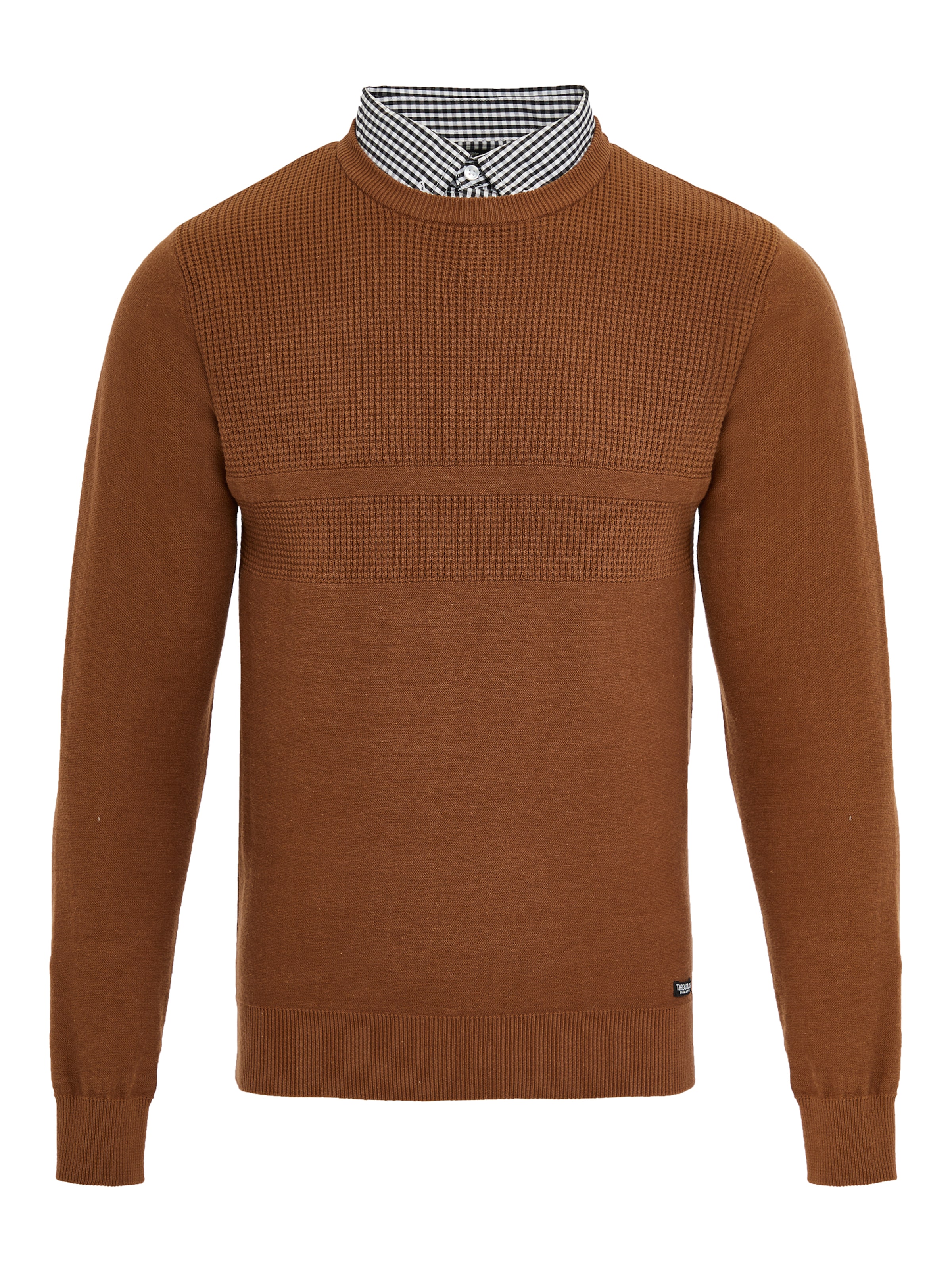 Threadbare Pullover 'Andy' in Braun: Vorderseite