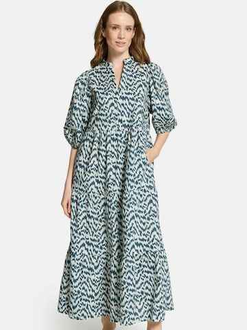 Robe 'Atzi' co'couture en bleu : devant