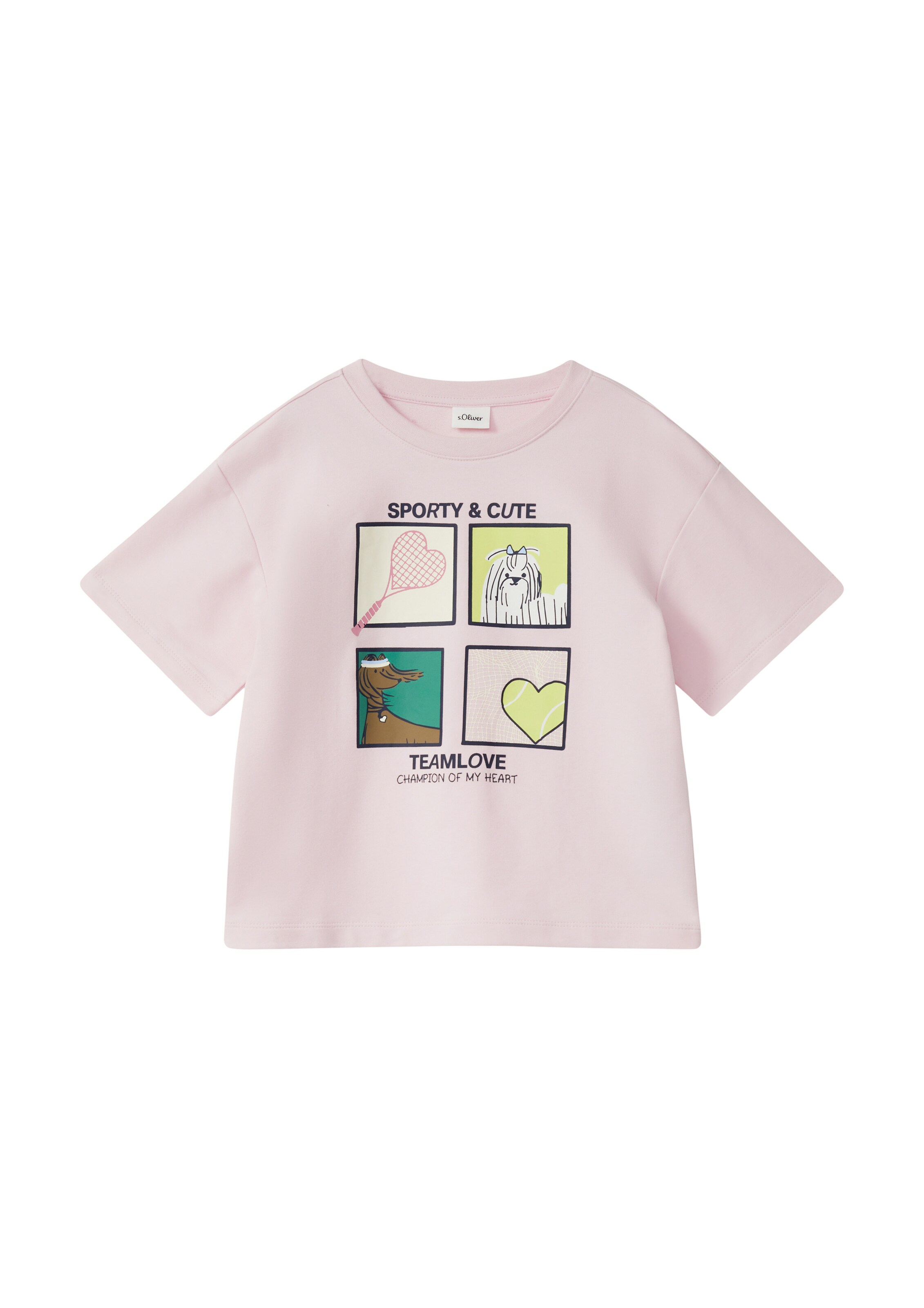 s.Oliver T-Shirt in rosa, Produktansicht