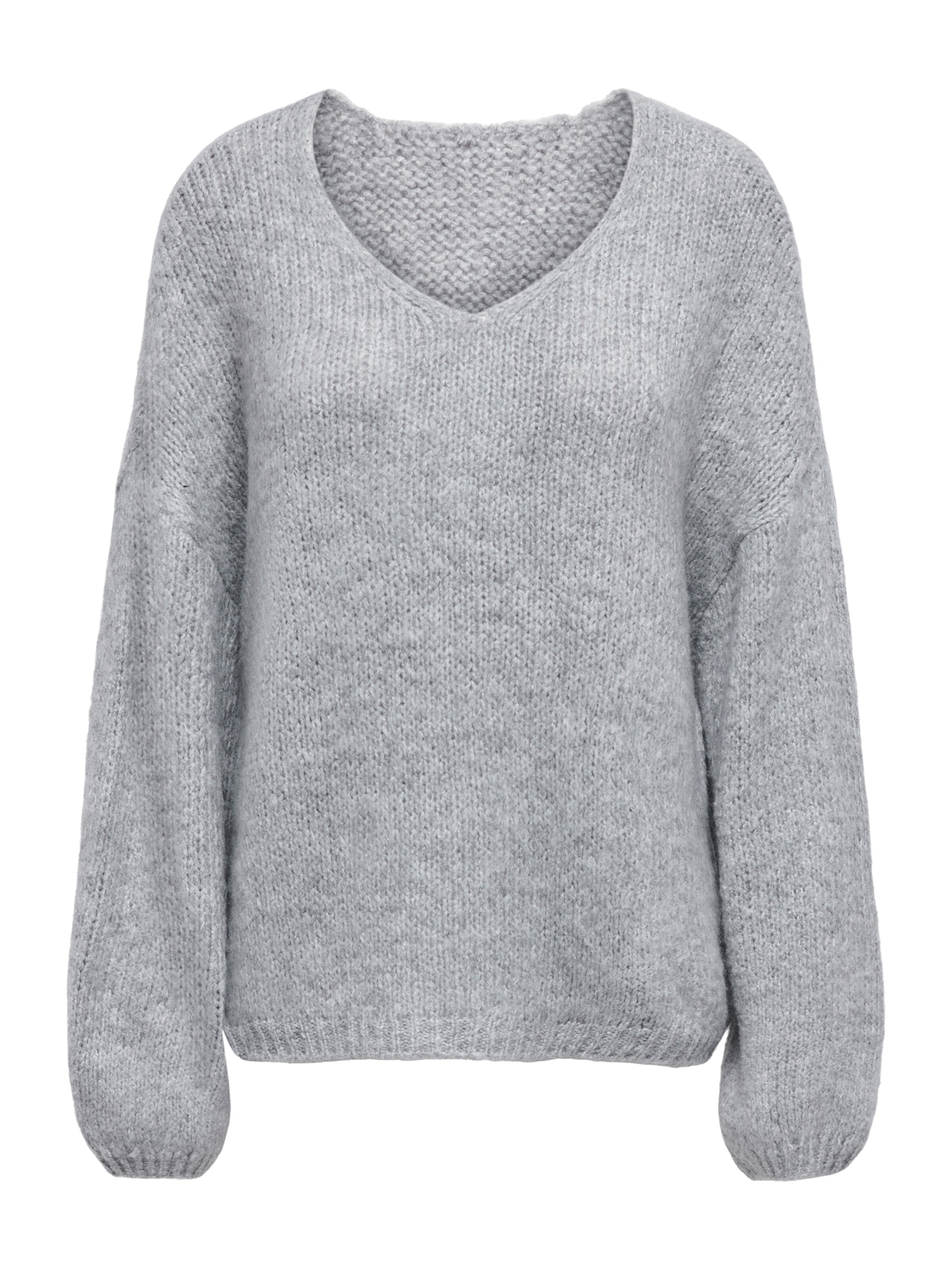 JDY Sweater 'JDYDINEA' in Grey: front