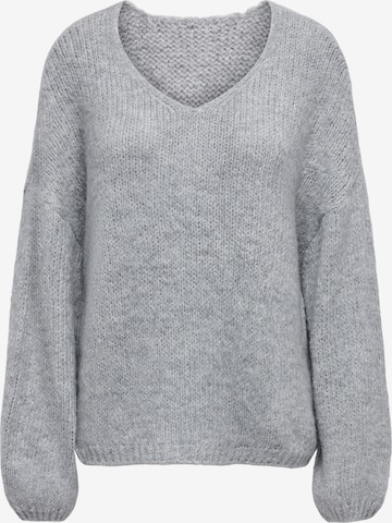 JDY Sweater 'JDYDINEA' in Grey: front
