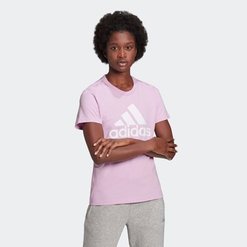 ADIDAS SPORTSWEAR Funkcionalna majica 'Essentials' | vijolična barva: sprednja stran