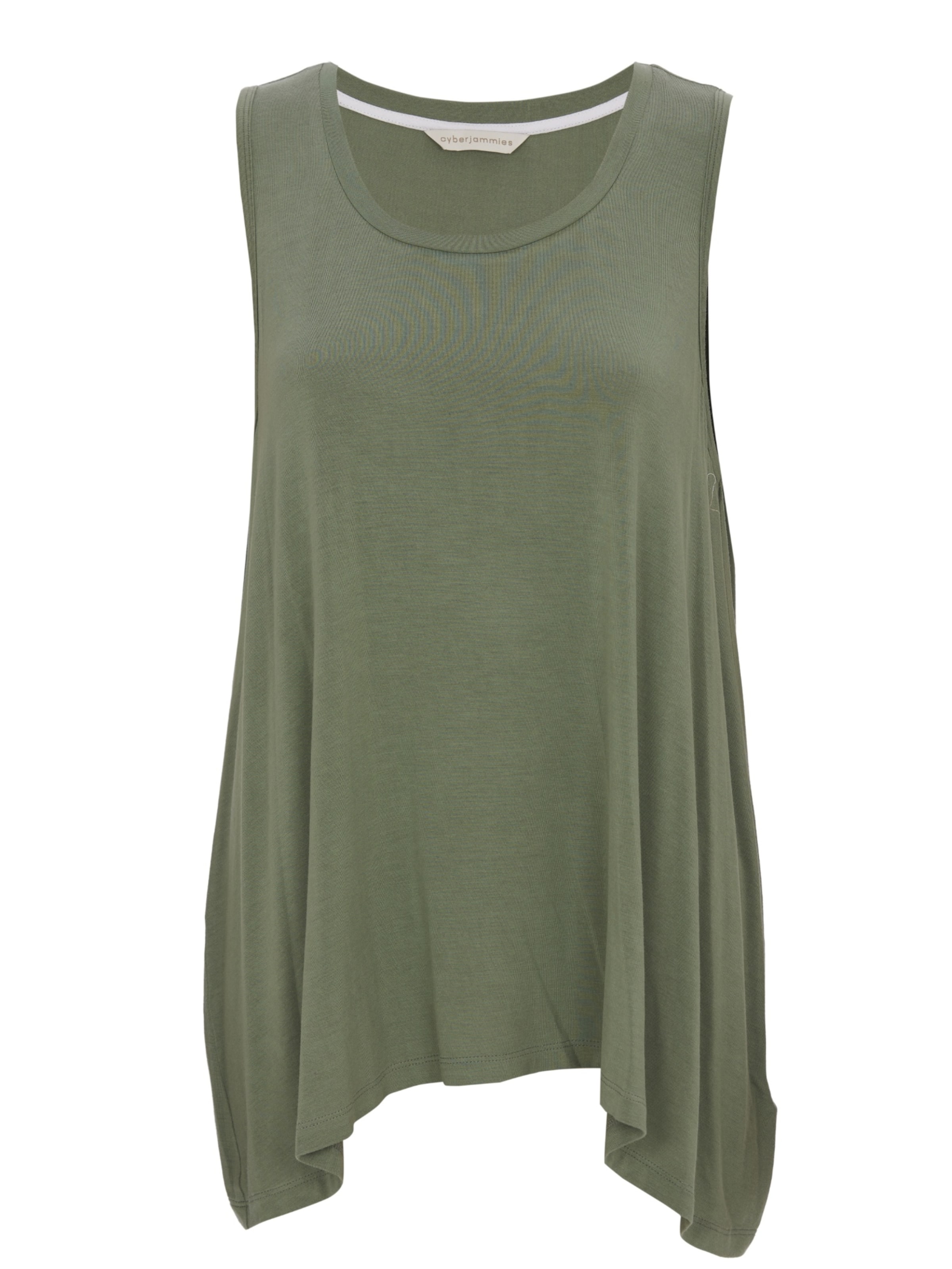 Chemise de nuit 'Lea' Cyberjammies en vert : devant