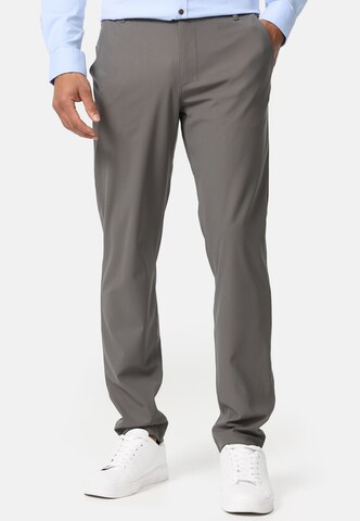 INDICODE JEANS Regular Chino Pants 'Riccardo' in Grey: front