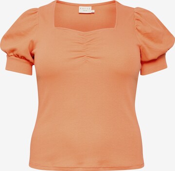 Maglietta 'Carina' di KAFFE CURVE in arancione: frontale