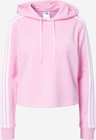 ADIDAS SPORTSWEAR Sportovní mikina 'Essentials 3-Stripes ' – pink: přední strana