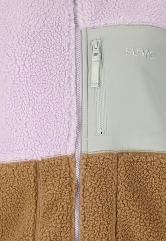 SLOPE Fleece-Weste 'Katau' in Lila