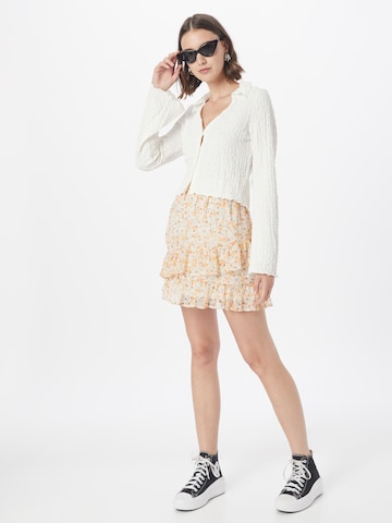 Jupe 'MOON FRILL' JDY en blanc