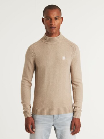 Pull-over 'Trace Mock' CHASIN' en marron : devant
