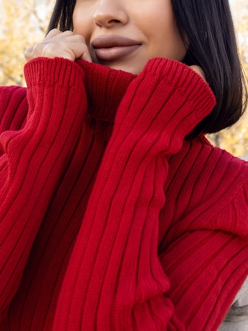 Pantalons de tailleur Anushka en rouge