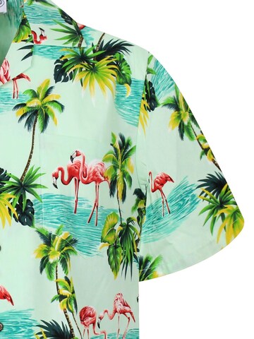 Pacific Legend Regular fit Overhemd 'Flamingo' in Groen